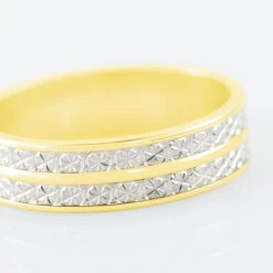 Alliance Clarisse 2 Rangs Diamantee Ruban Plat Or Bicolore -Garmin Soldes B3AF2W0668 view3