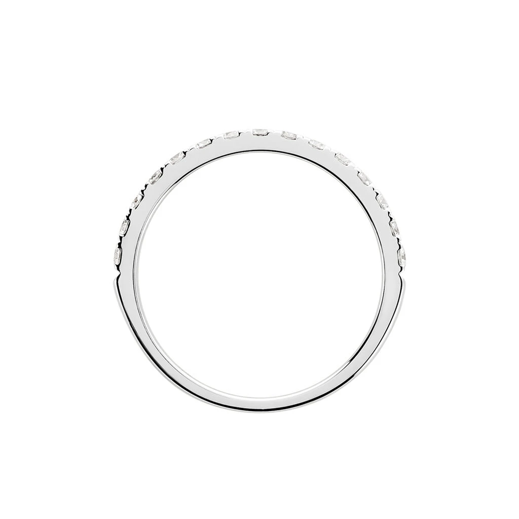 Alliance Lauralee Demi-tour Or Blanc Diamant 5 Alliance Lauralee Demi-tour Or Blanc Diamant – Image 3