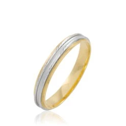 Alliance Nolvenn Ruban Plat Or Bicolore