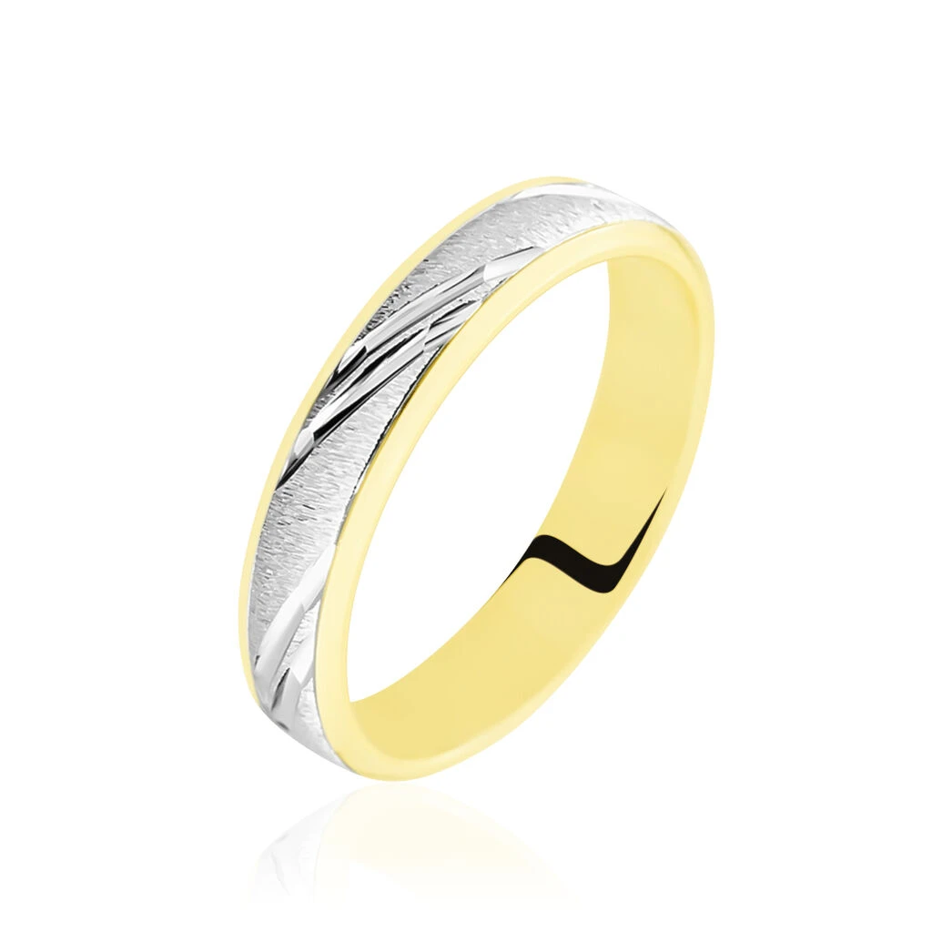 Alliance Ulisse Ruban Plat Or Bicolore 3 Alliance Ulisse Ruban Plat Or Bicolore