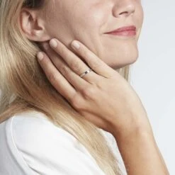 Alliance Beatrice Ruban Plat Or Blanc -Garmin Soldes B3AMBW0670 model0