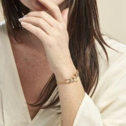 Bracelet Or Bicolore Acanthus -Garmin Soldes B3BF2W0418 model0