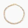 Bracelet Jasmin Tresse 3 Fils Or Tricolore -Garmin Soldes B3BF3W0310 master 1