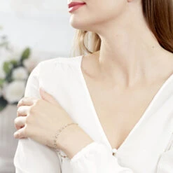 Bracelet Dami Maille Grain De Cafe Or Tricolore -Garmin Soldes B3BF3W0313 model0