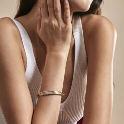 Bracelet Jonc Catalin 3 Fils Flexibles Or Tricolore 10 Bracelet Jonc Catalin 3 Fils Flexibles Or Tricolore -Garmin Soldes B3BF3W0316 model0