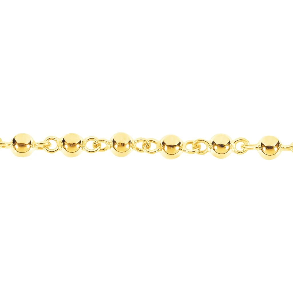 Bracelet Diona Maille Boule Or Jaune 4 Bracelet Diona Maille Boule Or Jaune – Image 2