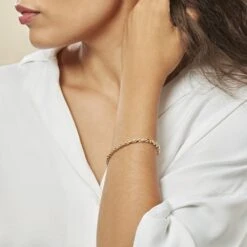 Bracelet Jerry Maille Corde Facettee Or Jaune -Garmin Soldes B3BFJW002V model1