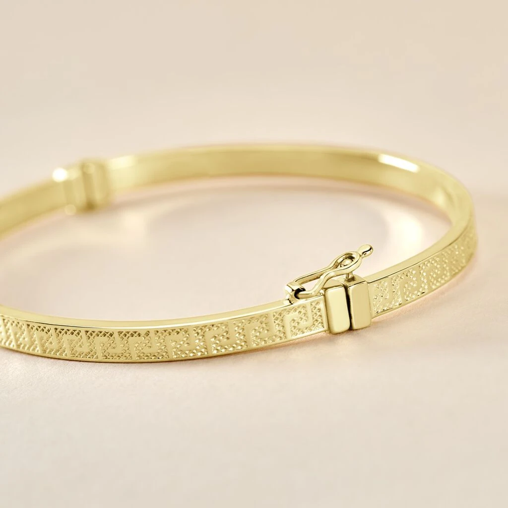 Bracelet Jonc Capucina Grec Or Jaune 5 Bracelet Jonc Capucina Grec Or Jaune – Image 3