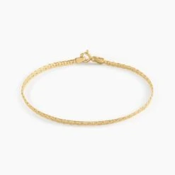 Bracelet Ivy Maille Haricot Or Jaune