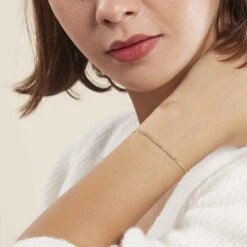 Bracelet Ivy Maille Haricot Or Jaune -Garmin Soldes B3BFJW0367 model0