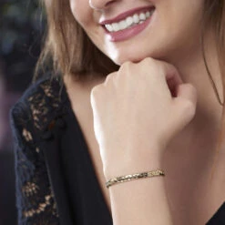 Bracelet Ivy Maille Haricot Or Jaune -Garmin Soldes B3BFJW0499 model0