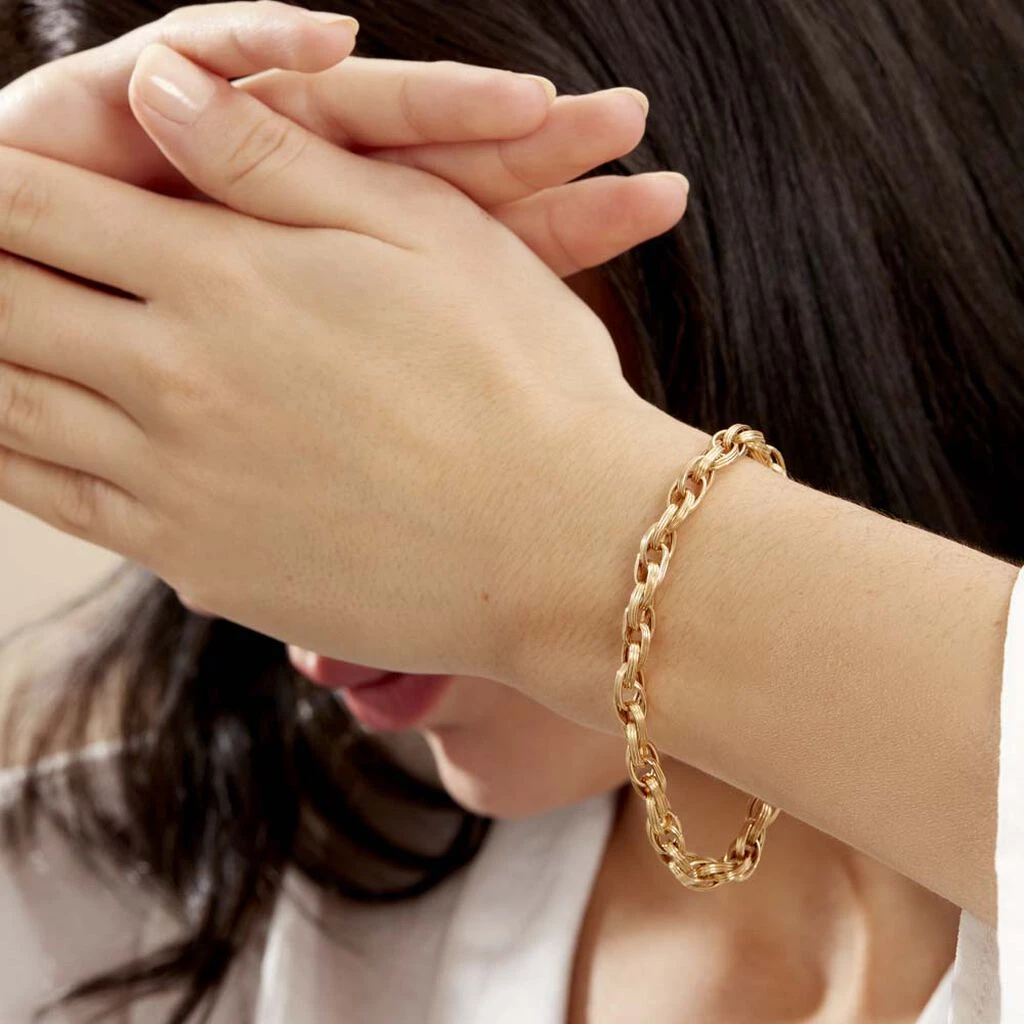 Bracelet Aaron Maille Fantaisie Or Jaune 6 Bracelet Aaron Maille Fantaisie Or Jaune – Image 4