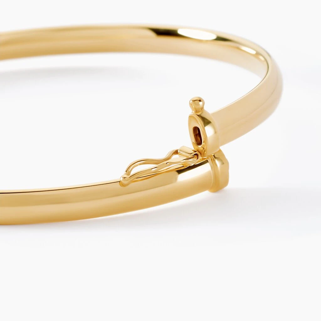 Bracelet Jonc Cynthia Fil Plat Lisse Or Jaune 4 Bracelet Jonc Cynthia Fil Plat Lisse Or Jaune – Image 2