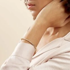 Bracelet Jonc Jennie Diamante Or Jaune -Garmin Soldes B3BFJW0781 model0