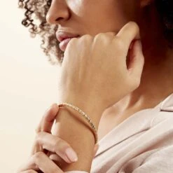 Bracelet Jonc Jennie Diamante Or Jaune -Garmin Soldes B3BFJW0781 model1