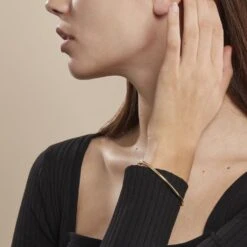 Bracelet Jonc Or Jaune Cynthia 8 Bracelet Jonc Or Jaune Cynthia -Garmin Soldes B3BFJW0782 model0