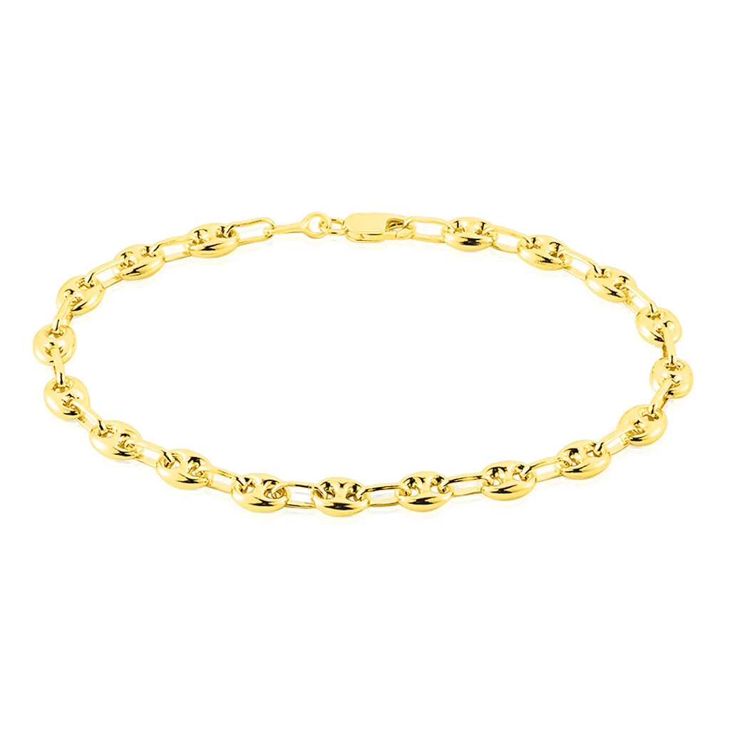 Bracelet Dami Maille Grain De Cafe Or Jaune 3 Bracelet Dami Maille Grain De Cafe Or Jaune