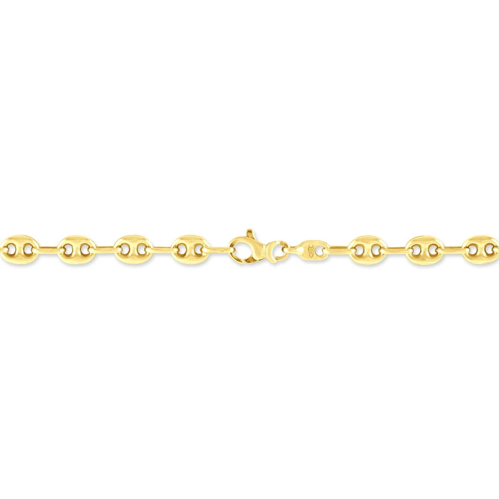 Bracelet Dami Maille Grain De Cafe Or Jaune 5 Bracelet Dami Maille Grain De Cafe Or Jaune – Image 3