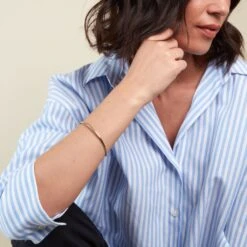 Bracelet Jonc Cynthia Fil Flexible Or Jaune -Garmin Soldes B3BFJW0978 model0