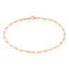 Bracelet Ophelio Maille Alternee 1/1 Or Rose