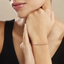 Bracelet Capucin Maille Marine Plate Or Rose -Garmin Soldes B3BFRW0344 model0