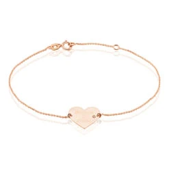 Bracelet Sofia Coeur Or Rose Oxyde De Zirconium