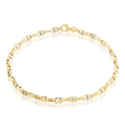 Bracelet Carlo Maille Marine Ronde Or Bicolore