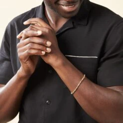 Bracelet Carlo Maille Marine Ronde Or Bicolore -Garmin Soldes B3BH2W0007 model1