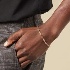 Bracelet Carlo Maille Marine Ronde Or Bicolore -Garmin Soldes B3BH2W0007 model2