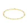 Bracelet Danae Maille Plaquette Alternee 1/1 Or Bicolore