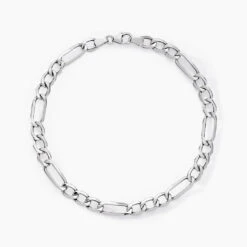 Bracelet Cameo Alternee 1/3 Or Blanc