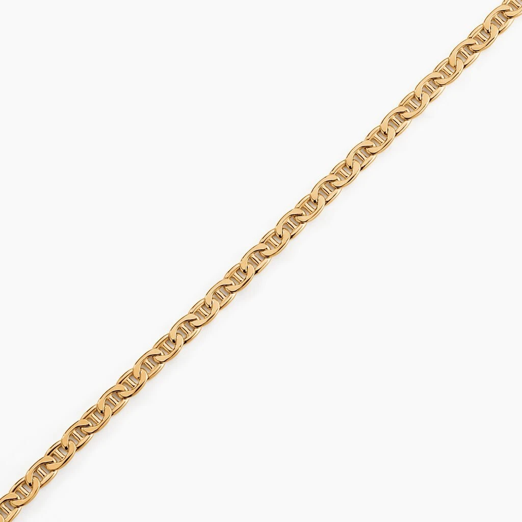 Bracelet Capucin Maille Marine Plate Or Jaune 4 Bracelet Capucin Maille Marine Plate Or Jaune – Image 2