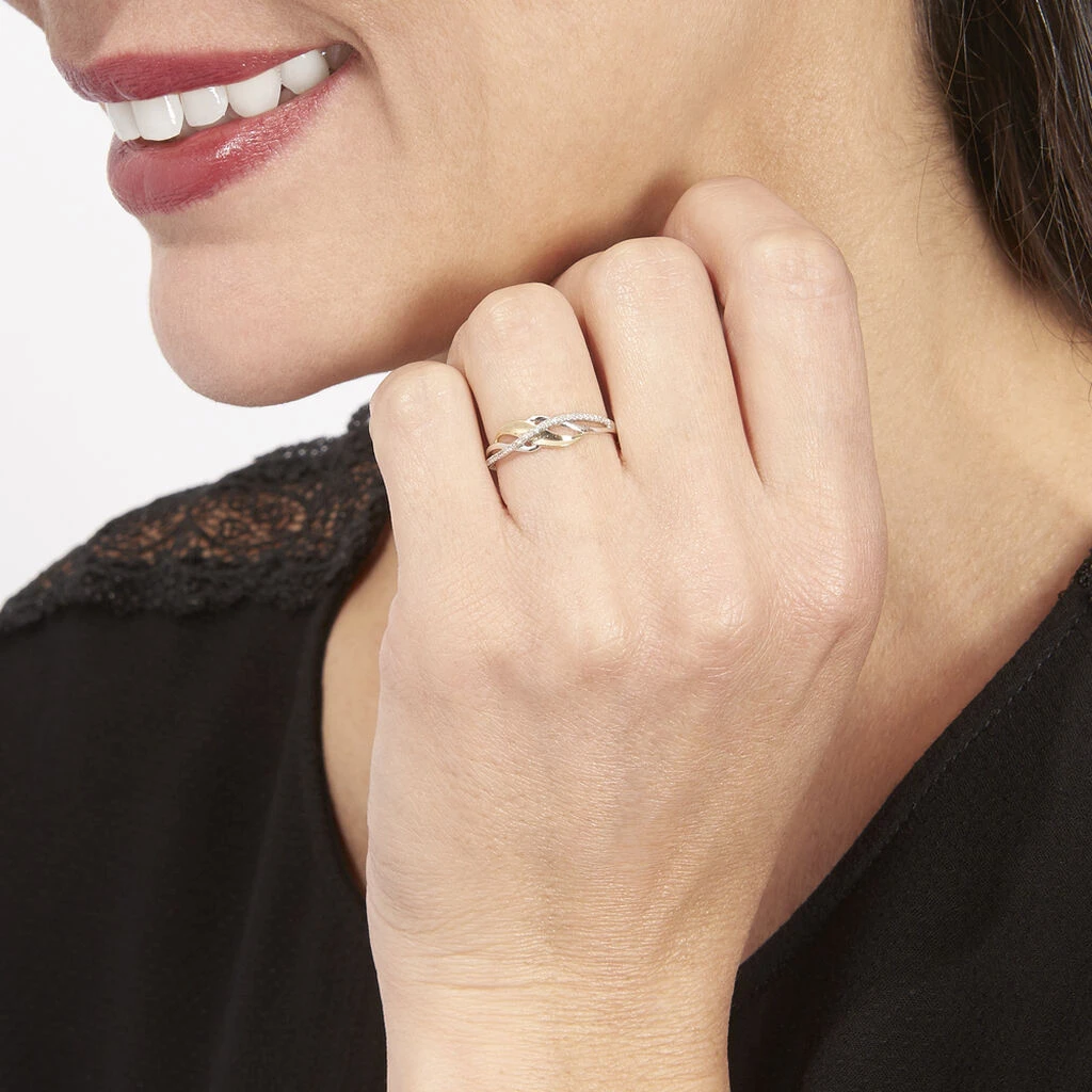 Bague Helene Or Bicolore Diamant 5 Bague Helene Or Bicolore Diamant – Image 3