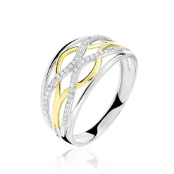 Bague Nathalie Or Bicolore Diamant
