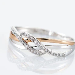 Bague Zinna Or Bicolore Diamant -Garmin Soldes B3DF2DW3O0 view3