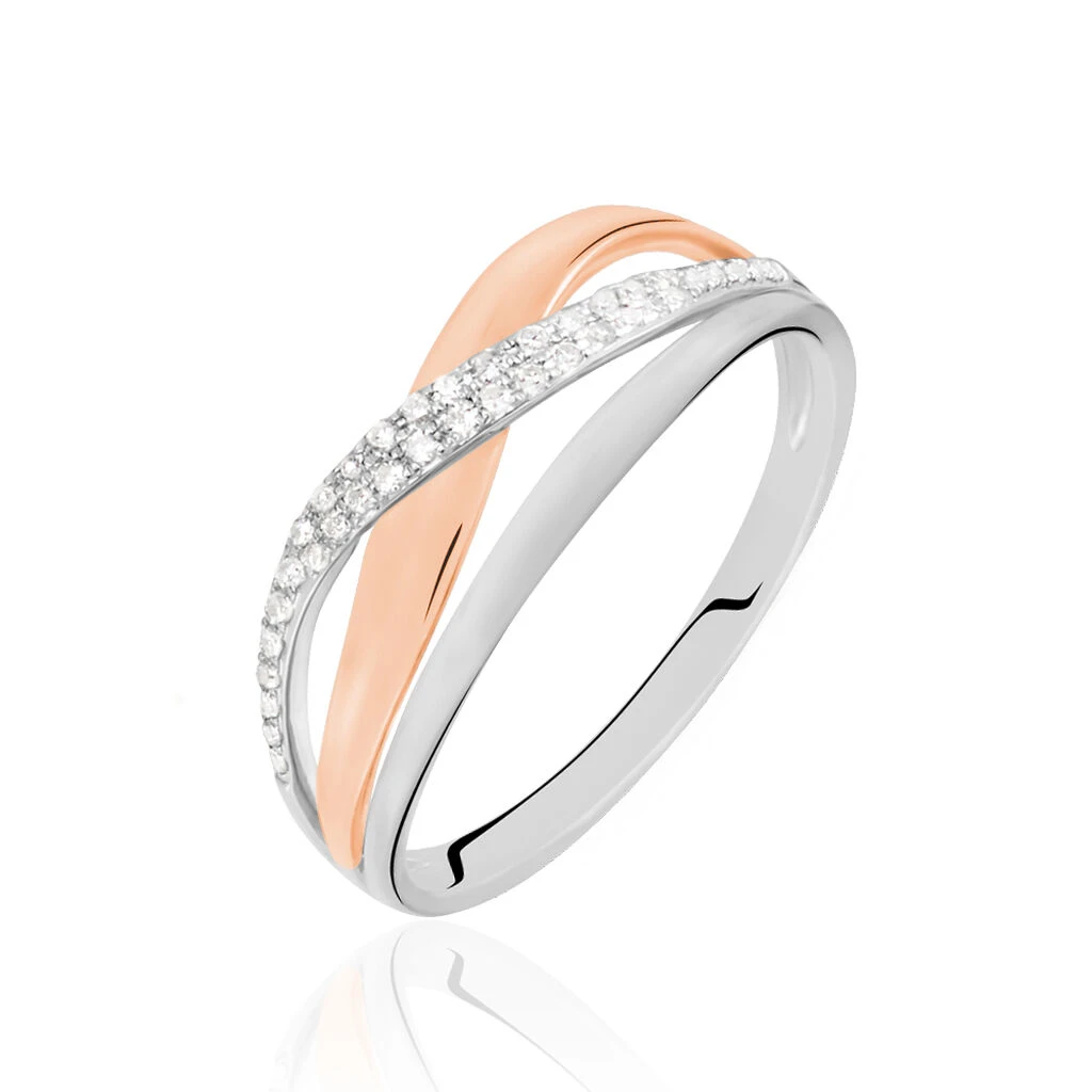 Bague Nene Or Bicolore Diamant 3 Bague Nene Or Bicolore Diamant