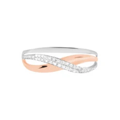 Bague Nene Or Bicolore Diamant 8 Bague Nene Or Bicolore Diamant -Garmin Soldes B3DF2IF002 view1