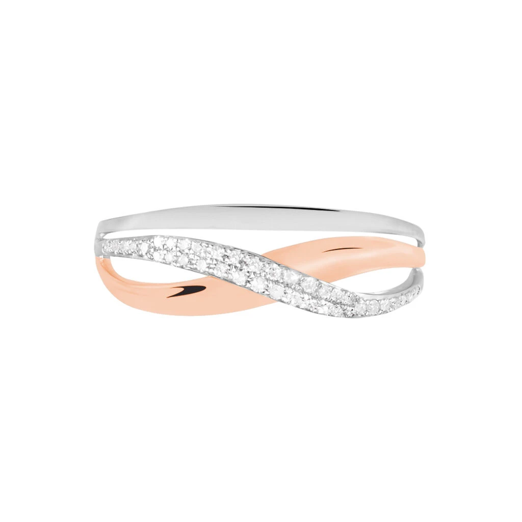 Bague Nene Or Bicolore Diamant 4 Bague Nene Or Bicolore Diamant – Image 2