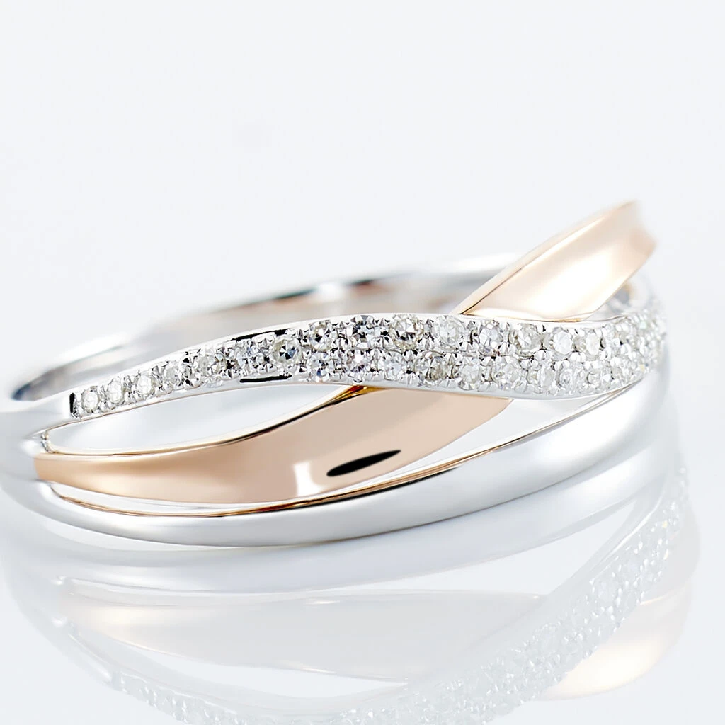 Bague Nene Or Bicolore Diamant 6 Bague Nene Or Bicolore Diamant – Image 4