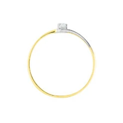 Bague Nesryne Or Bicolore Topaze -Garmin Soldes B3DF2TB373 view2
