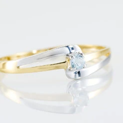 Bague Nesryne Or Bicolore Topaze -Garmin Soldes B3DF2TB373 view3