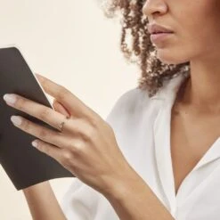 Bague Solitaire Gisla Or Tricolore Diamant -Garmin Soldes B3DF3DW001 model0