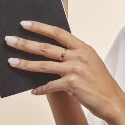 Bague Solitaire Gisla Or Tricolore Diamant -Garmin Soldes B3DF3DW001 model1