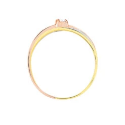 Bague Solitaire Gisla Or Tricolore Diamant -Garmin Soldes B3DF3DW001 view2