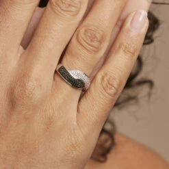 Bague Oia Or Blanc Diamant -Garmin Soldes B3DFBDD357 model1