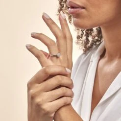 Bague Solitaire Grace Or Blanc Diamant -Garmin Soldes B3DFBDW01D model1