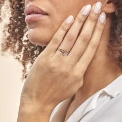 Bague Emma-lise Or Blanc Diamant -Garmin Soldes B3DFBDW048 model1