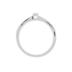Bague Solitaire Asia Or Blanc Diamant -Garmin Soldes B3DFBDW04F view2