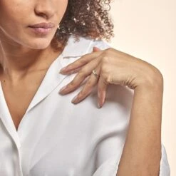 Bague Triptyque Or Blanc Diamant -Garmin Soldes B3DFBDW075 model0