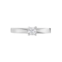Bague Solitaire Loren Or Blanc Diamant -Garmin Soldes B3DFBDW090 view1